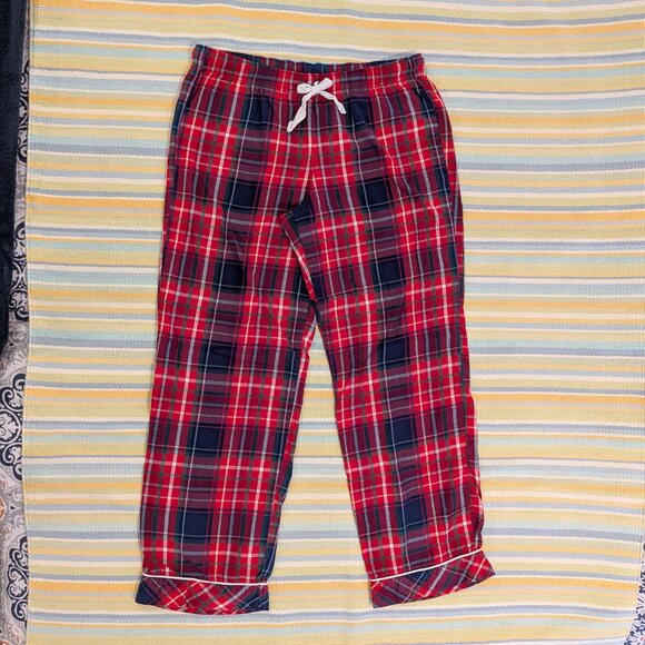Victoria's Secret red plaid holiday pajama PJ Pants size medium - Picture 3 of 4